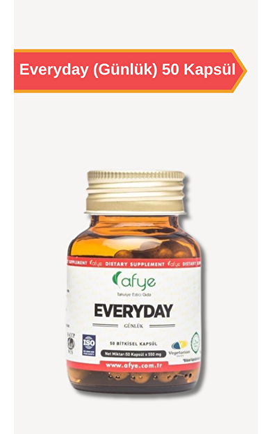 Afye Everyday / Günlük (50 Bitkisel Kapsül)